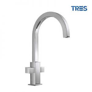 Grifo de Cocina Bimando Tres con Caño 22x22mm
