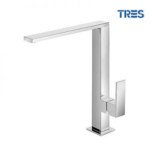 GRIFO DE COCINA MONOMANDO VERTICAL CUADRO TRES CAÑO 34X10 MM