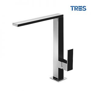 GRIFO DE COCINA MONOMANDO VERTICAL CUADRO EXCLUSIVE TRES CAÑO 34X10 MM