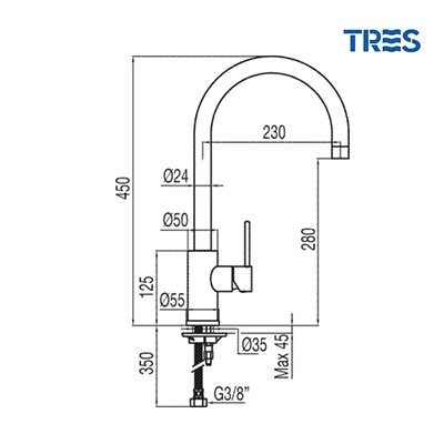 Grifo-de-Cocina-monomando-vertical-max-Tres-caño-oval-2-2