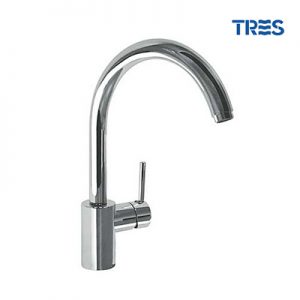 GRIFO DE COCINA MONOMANDO VERTICAL MAX TRES CAÑO OVAL 4.0