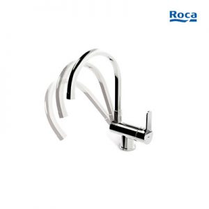 Grifo de Cocina Roca Abatible Monomando Caño Giratorio Medidas