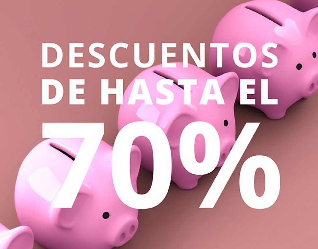 Descuentos hasta el 70%